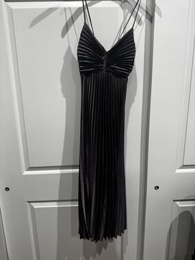 Lavender/Grey Spaghetti-Strap Dress banana republic NWT 8